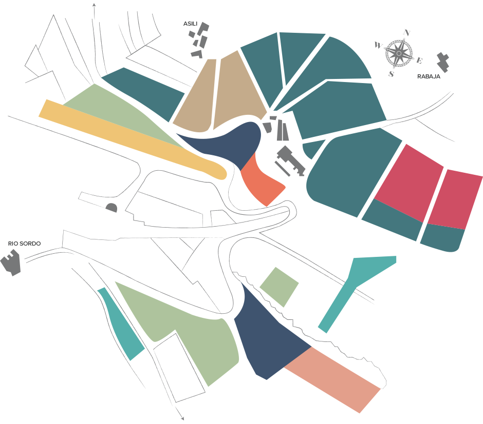 Mappa dei vigneti